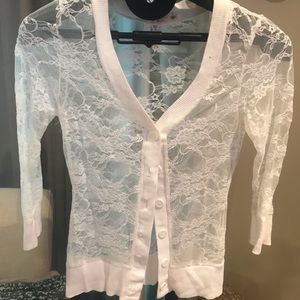 ✨ SALE $6 ✨ Zenana Lace cardigan top